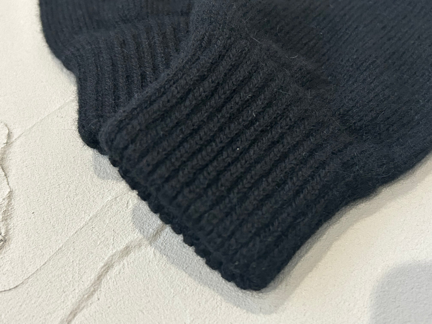 【loomer ルーマー】 Alpaca Knit Gloves LM324-KN011 Natural Black/HK00455