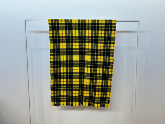 【loomer ルーマー】Lambs Wool Felted Stole LM323-ST039 Yellow check/LM00002