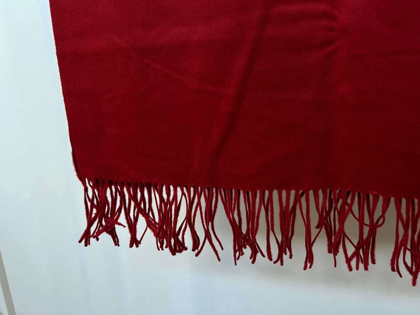 【loomer ルーマー】Lambs Wool Plain Stole LM324-ST014 Dark red/LM00007