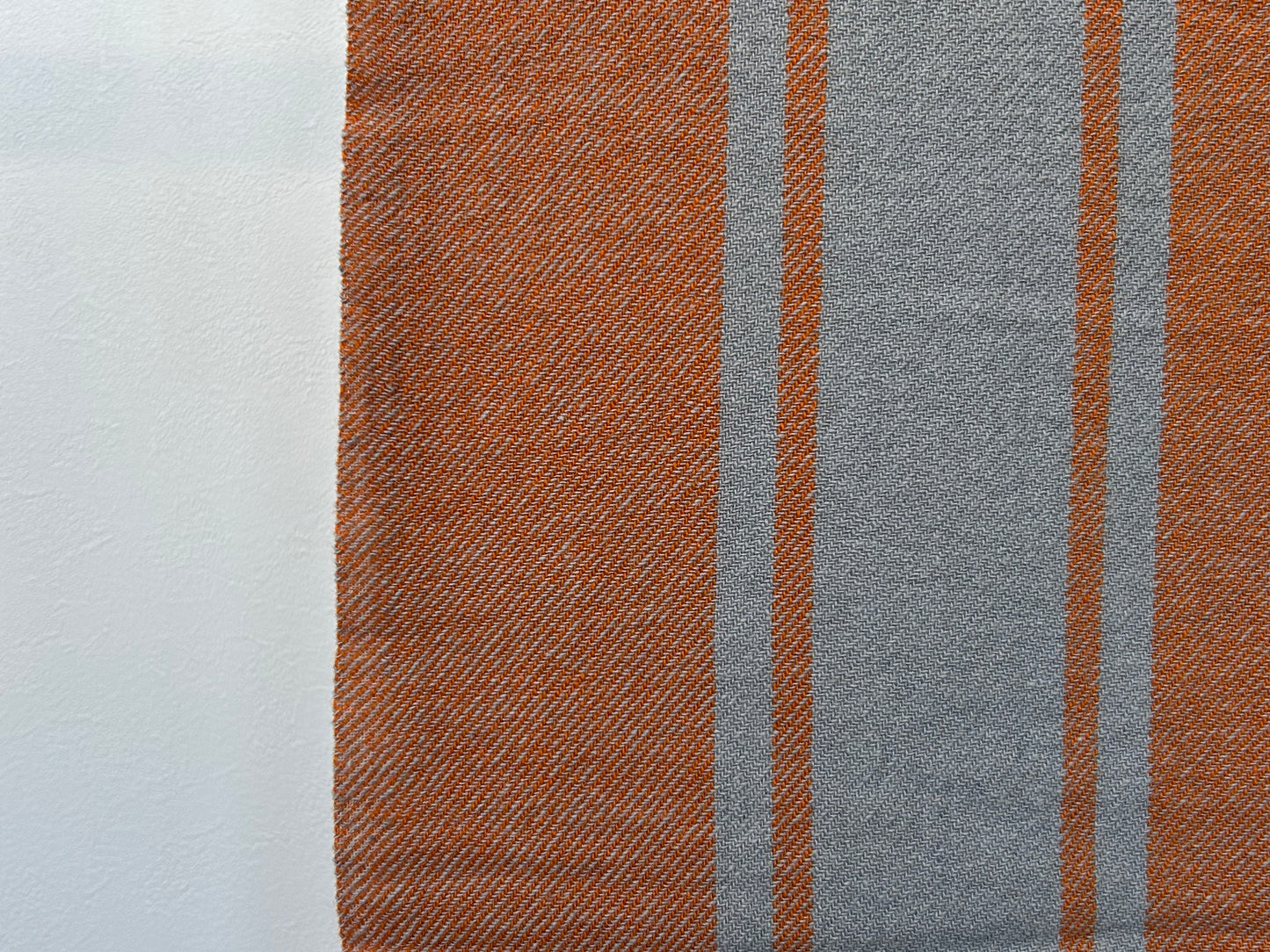 【loomer ルーマー】Lambs Wool Stripe Stole LM324-ST015 Orange Stripe/LM00008