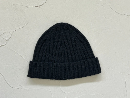 【loomer ルーマー】Cashmere Knit Cap LM324-KN008 Black/LM00005