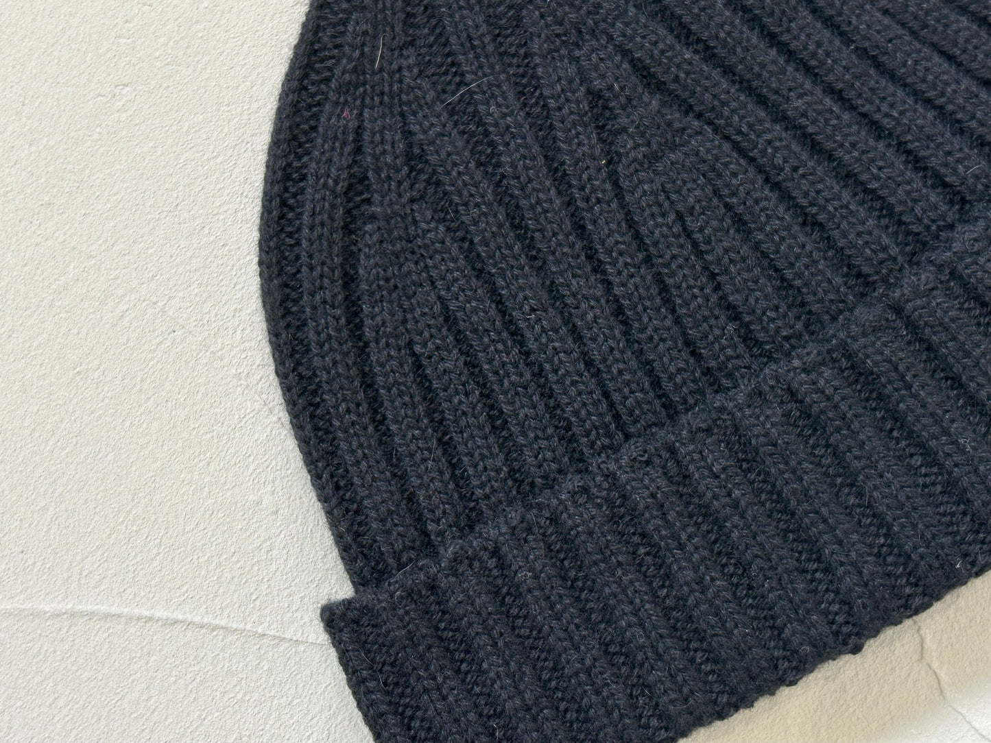 【loomer ルーマー】Cashmere Knit Cap LM324-KN008 Black/LM00005