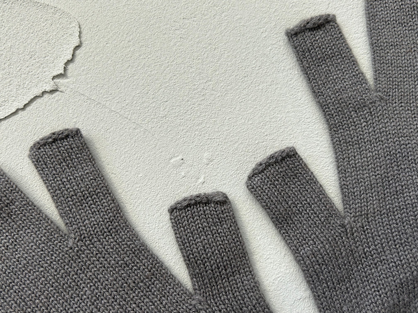 【loomer ルーマー】Cashmere Knit Gloves LM324-KN007 Grey/LM00004