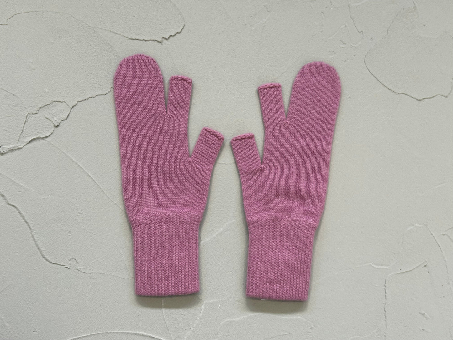 【loomer ルーマー】Cashmere Knit Gloves LM324-KN007 Pink/LM00004