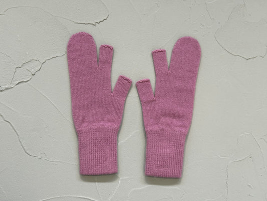 【loomer ルーマー】Cashmere Knit Gloves LM324-KN007 Pink/LM00004