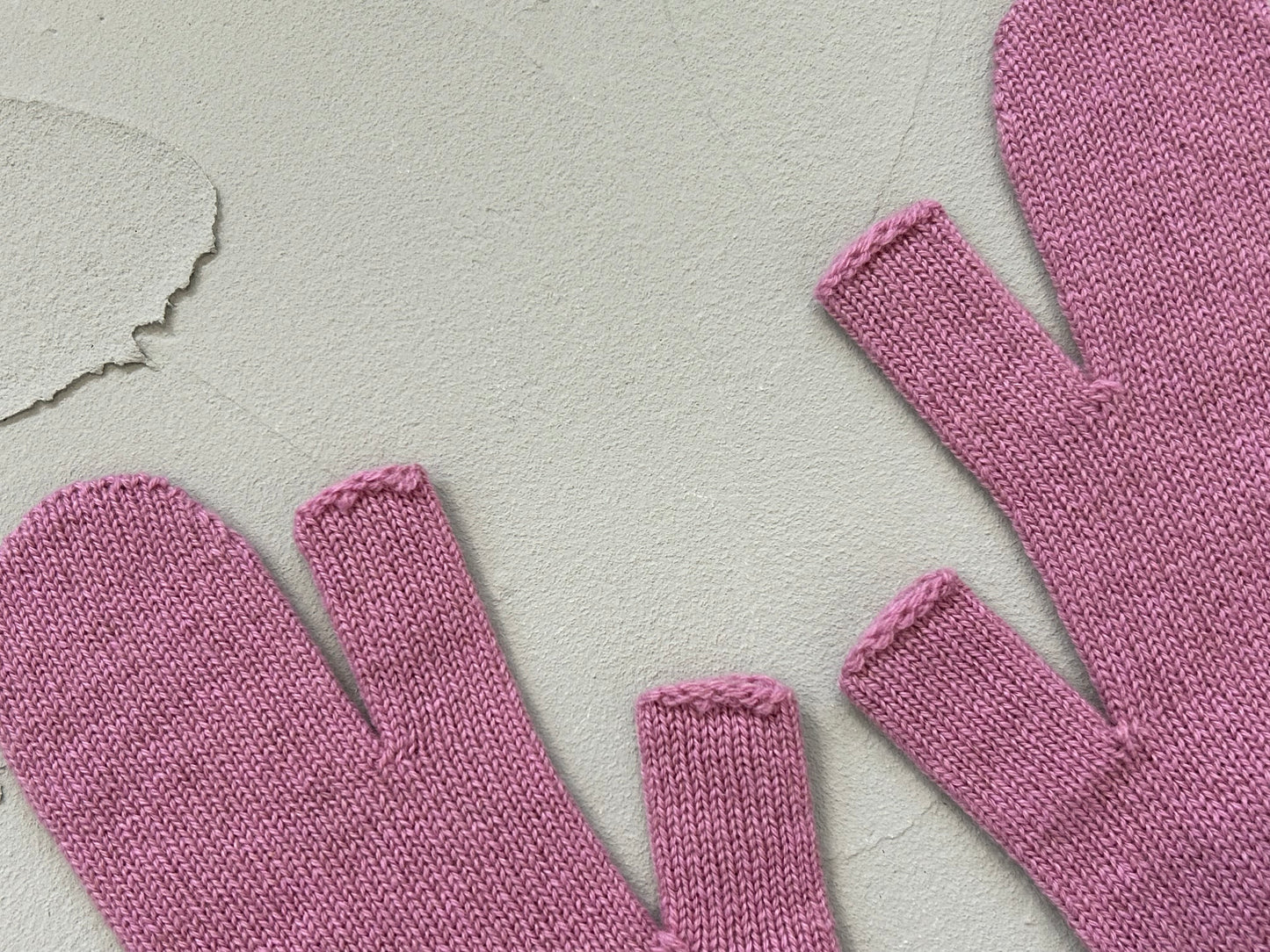 【loomer ルーマー】Cashmere Knit Gloves LM324-KN007 Pink/LM00004