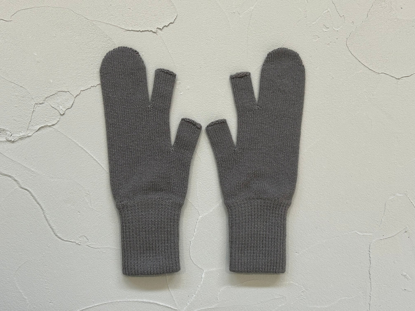 【loomer ルーマー】Cashmere Knit Gloves LM324-KN007 Grey/LM00004