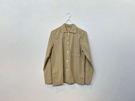 【hoteL_ ホテルアンダースコア　】long-sleeved shirts beige PJ0302/HT00001