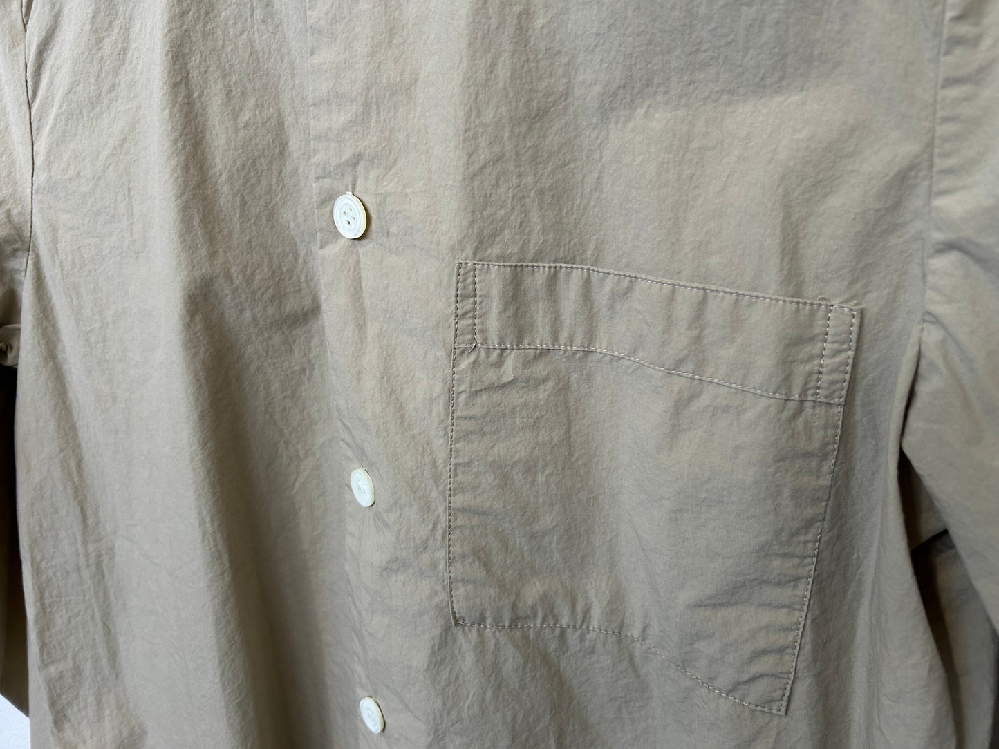 【hoteL_ ホテルアンダースコア　】long-sleeved shirts beige PJ0302/HT00001