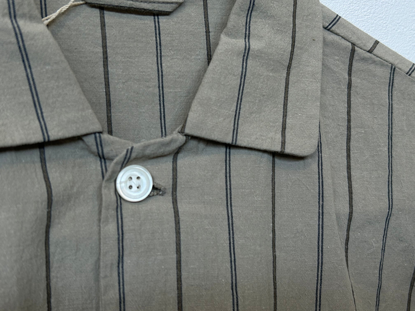 【hoteL_ ホテルアンダースコア　】long-sleeved shirts beige stripe PJ0502/HT00005