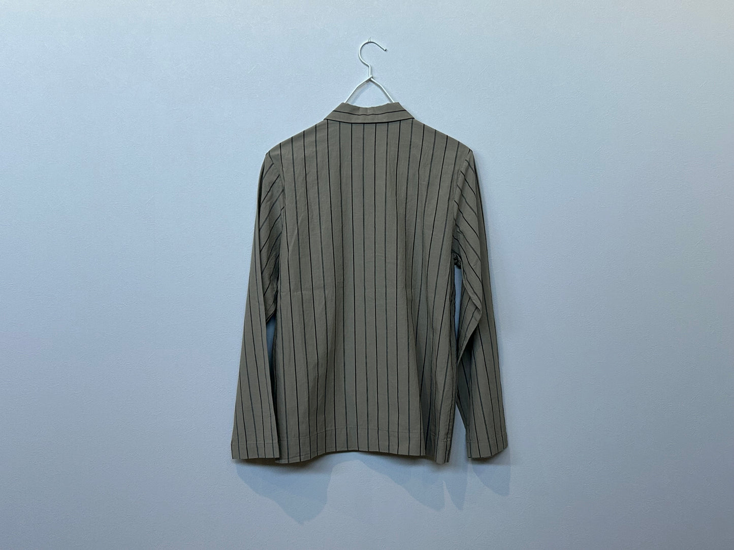 【hoteL_ ホテルアンダースコア　】long-sleeved shirts beige stripe PJ0502/HT00005