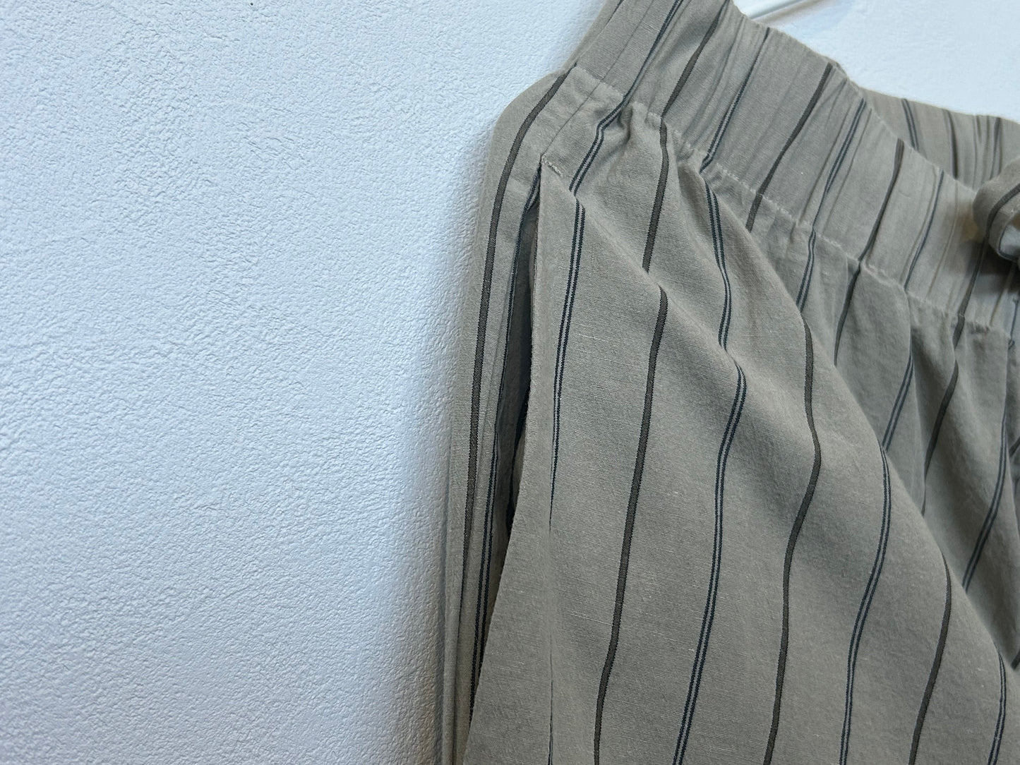 【hoteL_ ホテルアンダースコア】pants beige stripe PJ0504/HT00006