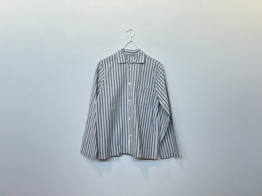 【hoteL_ ホテルアンダースコア　】long-sleeved shirts blue stripe PJ0602/HT00007