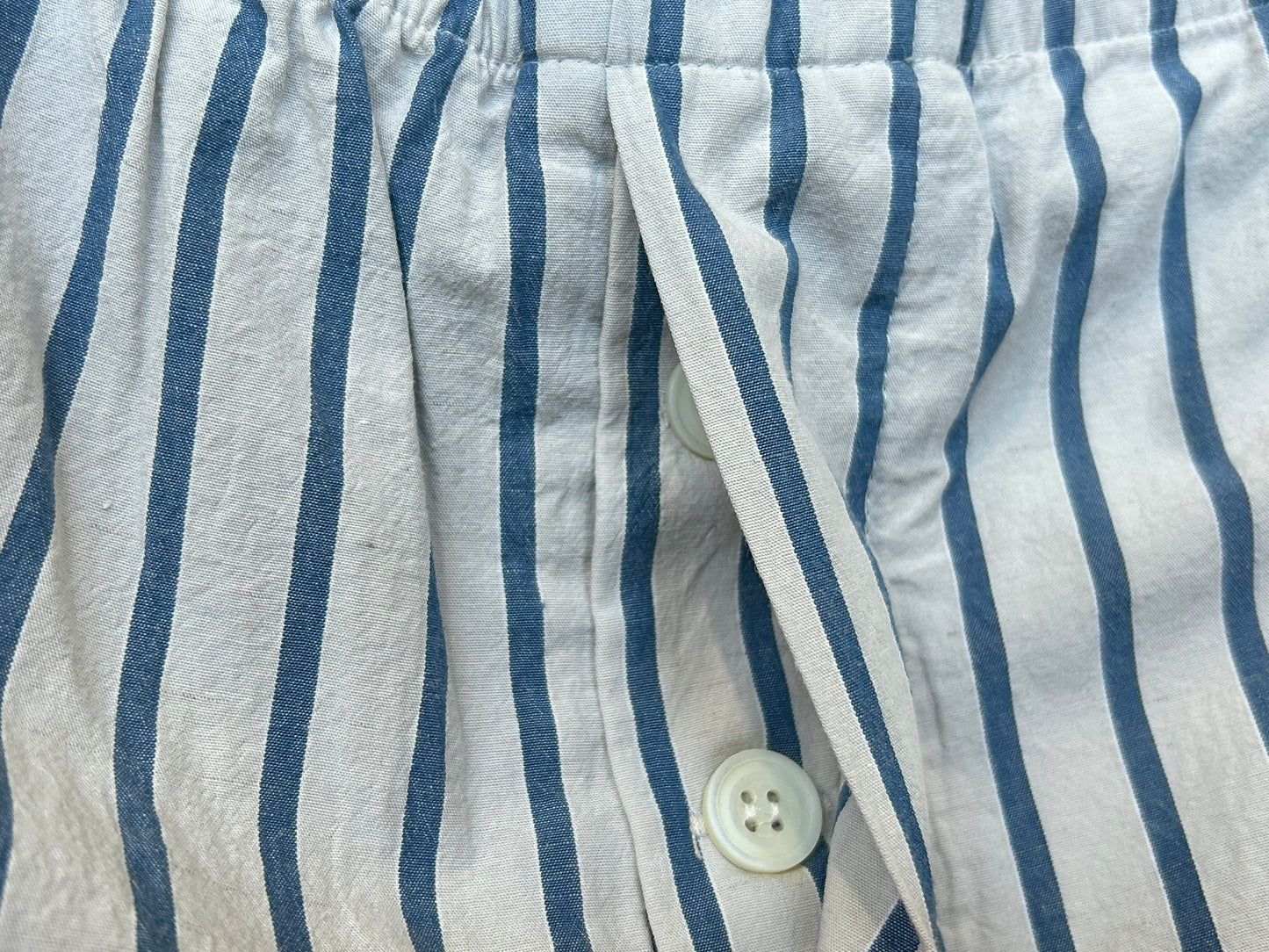 【hoteL_ ホテルアンダースコア　】pants blue stripe PJ0604/HT00008