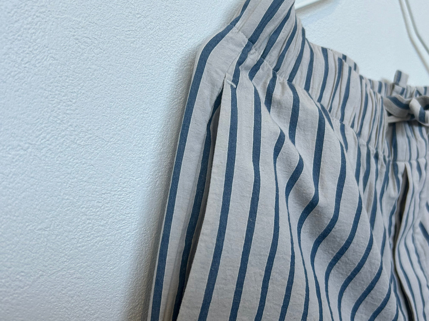 【hoteL_ ホテルアンダースコア　】pants blue stripe PJ0604/HT00008