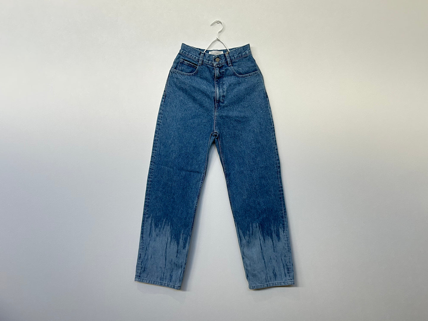 【ESLOW エスロー】DENIM WIDE STRIGHT PANTS PATTERN BLEACH/HK00468