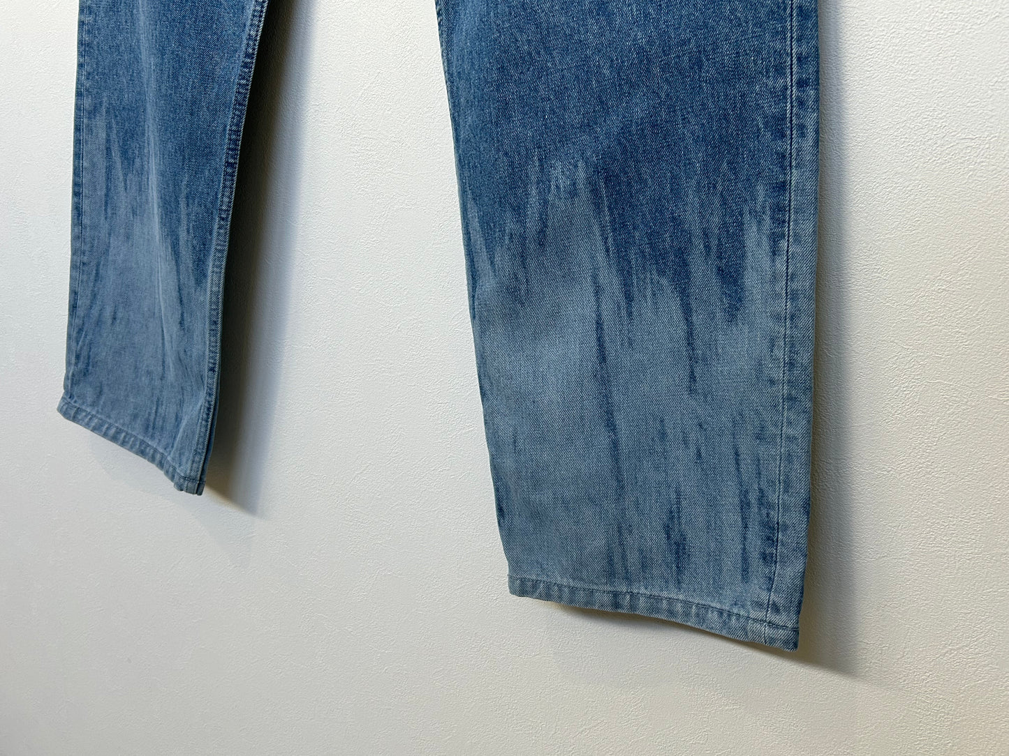 【ESLOW エスロー】DENIM WIDE STRIGHT PANTS PATTERN BLEACH/HK00468