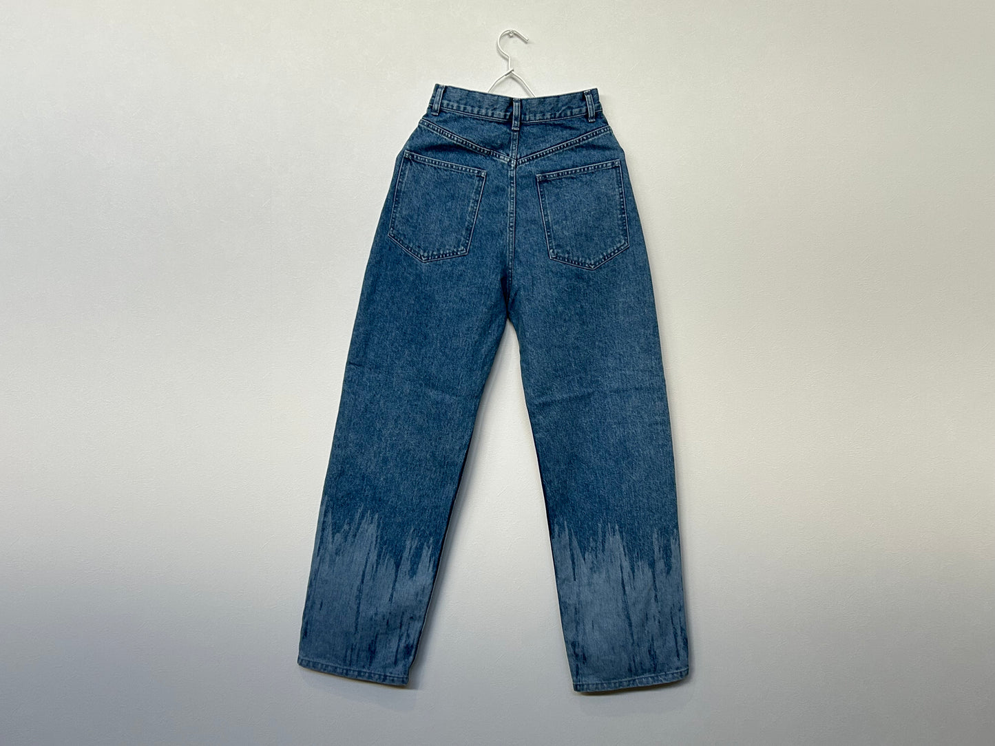 【ESLOW エスロー】DENIM WIDE STRIGHT PANTS PATTERN BLEACH/HK00468
