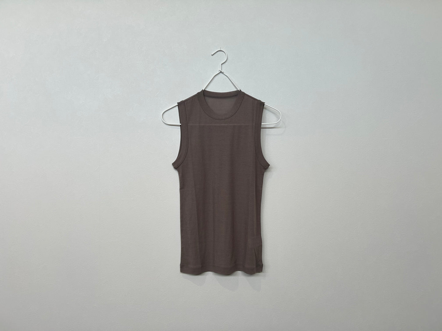 ESLOW エスロー】SHEERED JERSEY LAYERED LONG SLEEVE TEE
