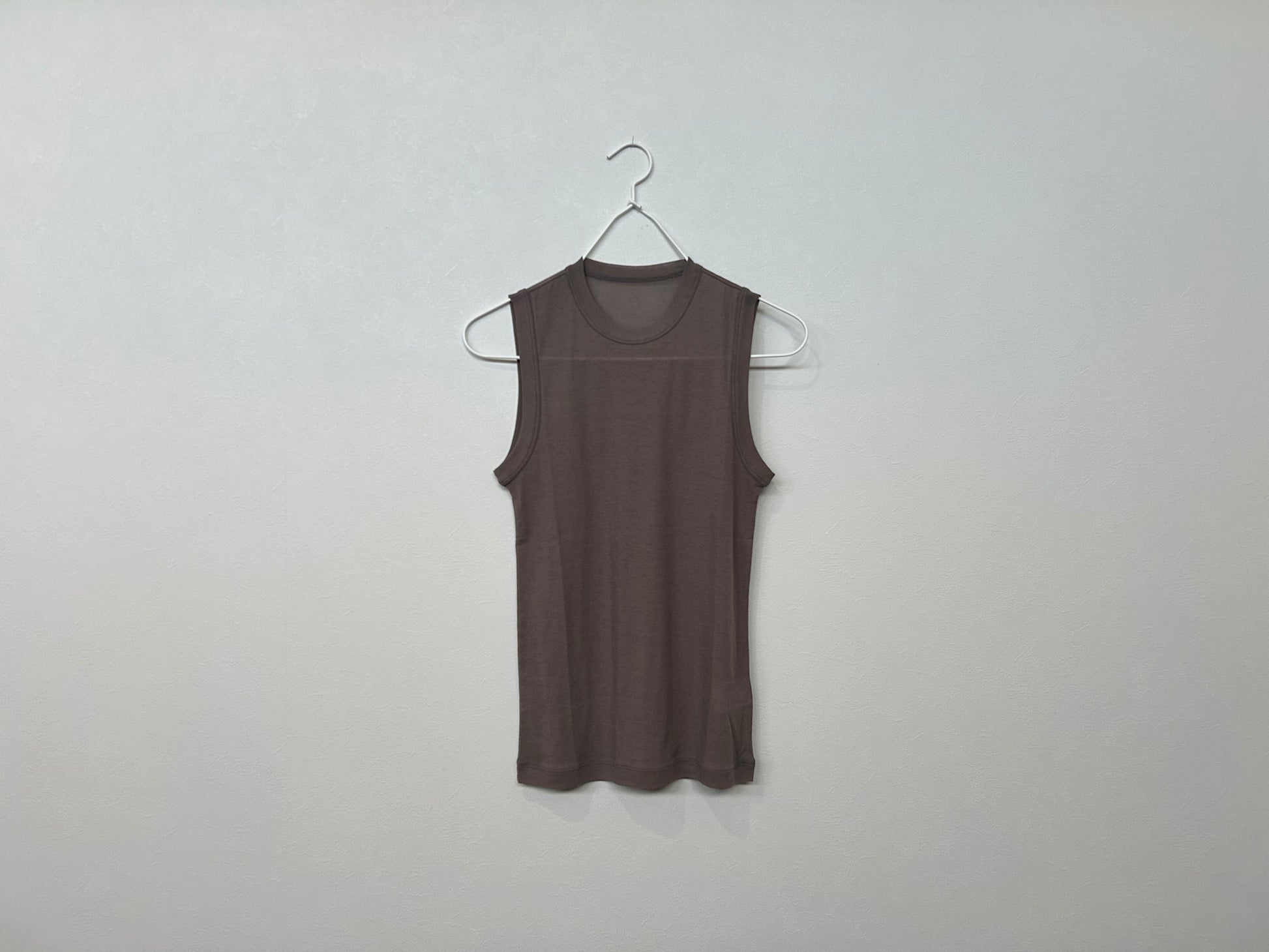 ESLOW エスロー】SHEERED JERSEY LAYERED LONG SLEEVE TEE/HK00470 
