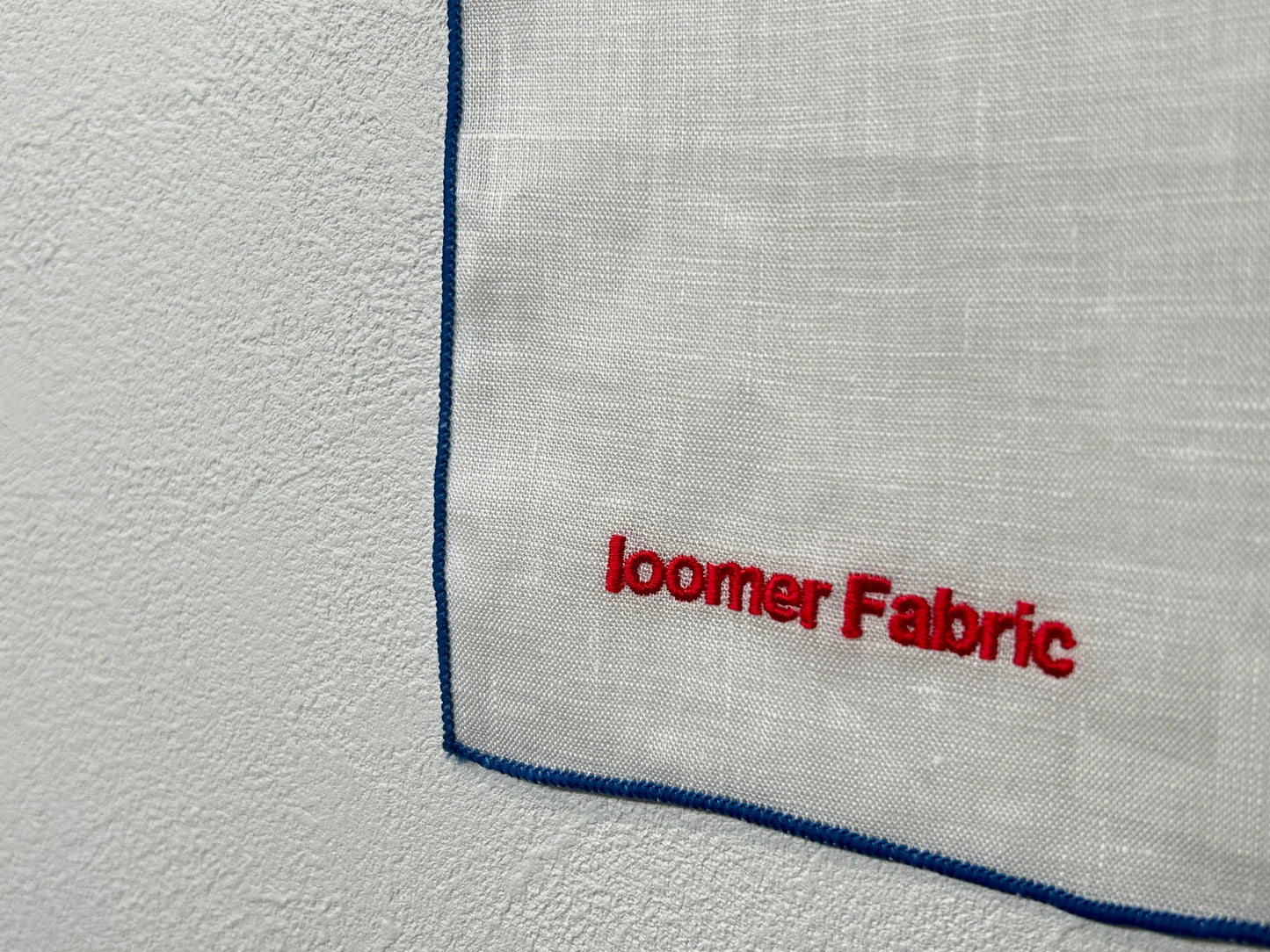 【loomer ルーマー】Embroidery Linen Cloth(Big) LM125-LC055 White/HK00490