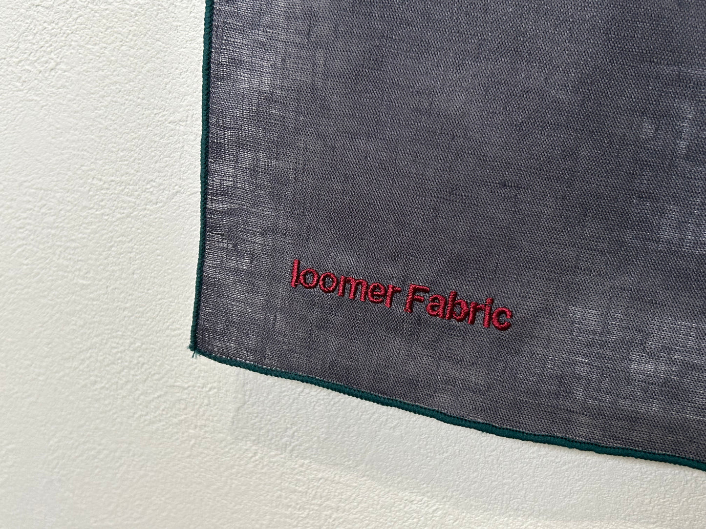 【loomer ルーマー】Embroidery Linen Cloth(Big) LM125-LC055 Charcoal/HK00490