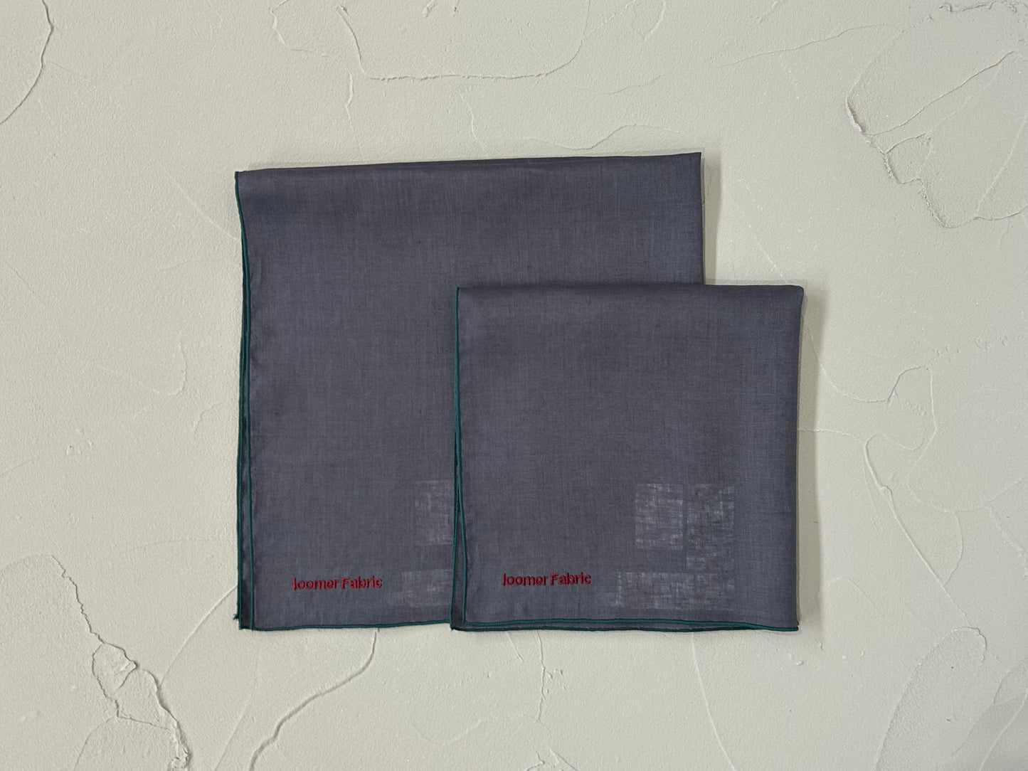 【loomer ルーマー】Embroidery Linen Cloth(Big) LM125-LC055 Charcoal/HK00490