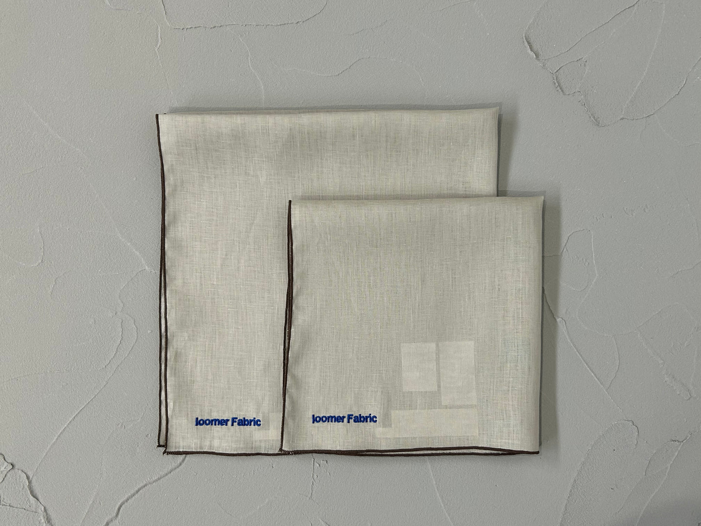 【loomer ルーマー】Embroidery Linen Cloth(Small) LM125-LC054 Beige/HK00489