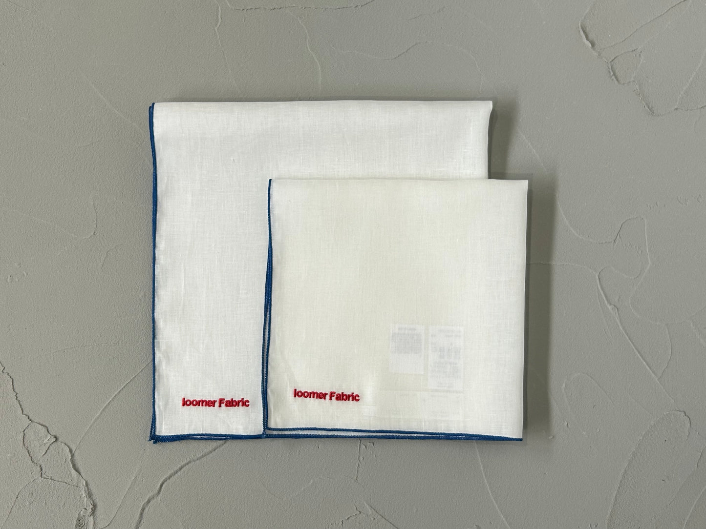【loomer ルーマー】Embroidery Linen Cloth(Big) LM125-LC055 White/HK00490