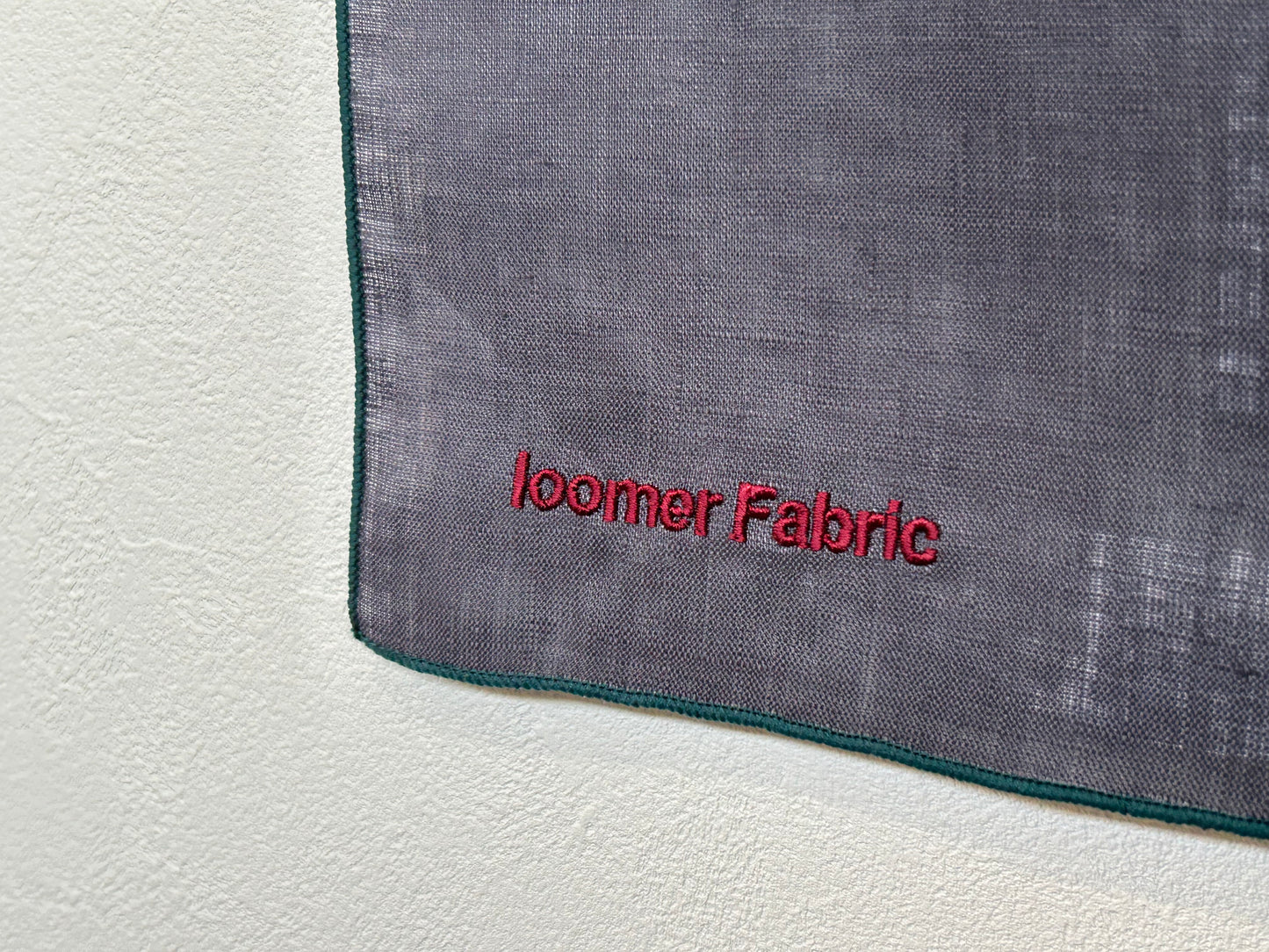 【loomer ルーマー】Embroidery Linen Cloth(Small) LM125-LC054 Charcoal/HK00489