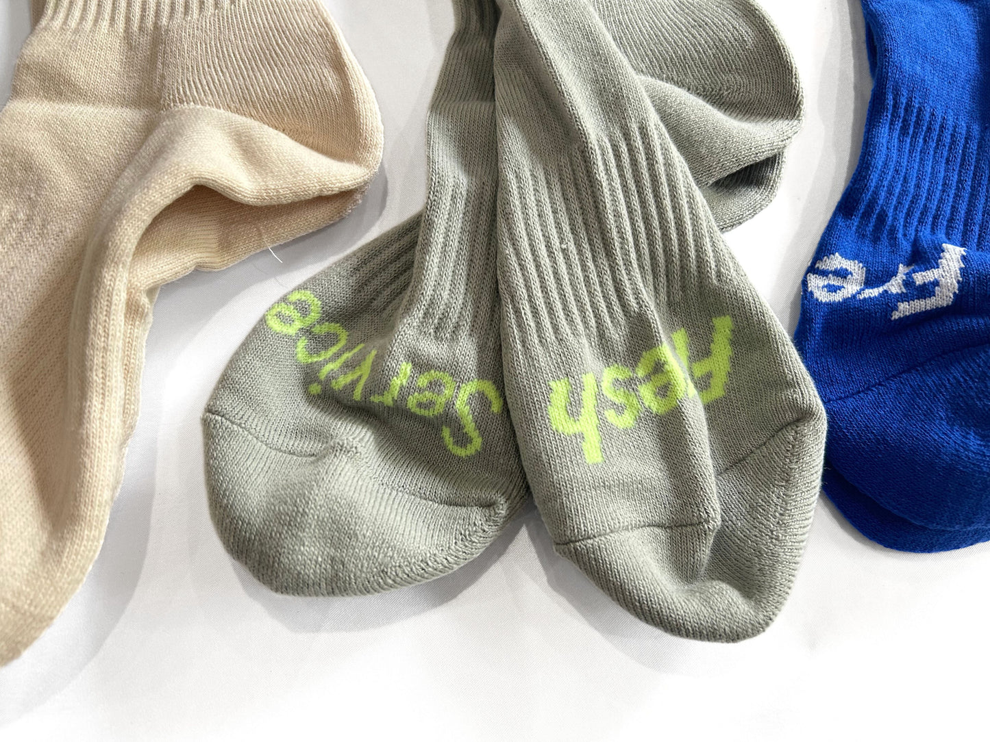 【FreshService】SIGNATURE 3-PACK SOCKS(IV×GRY×BLU)/HK00593