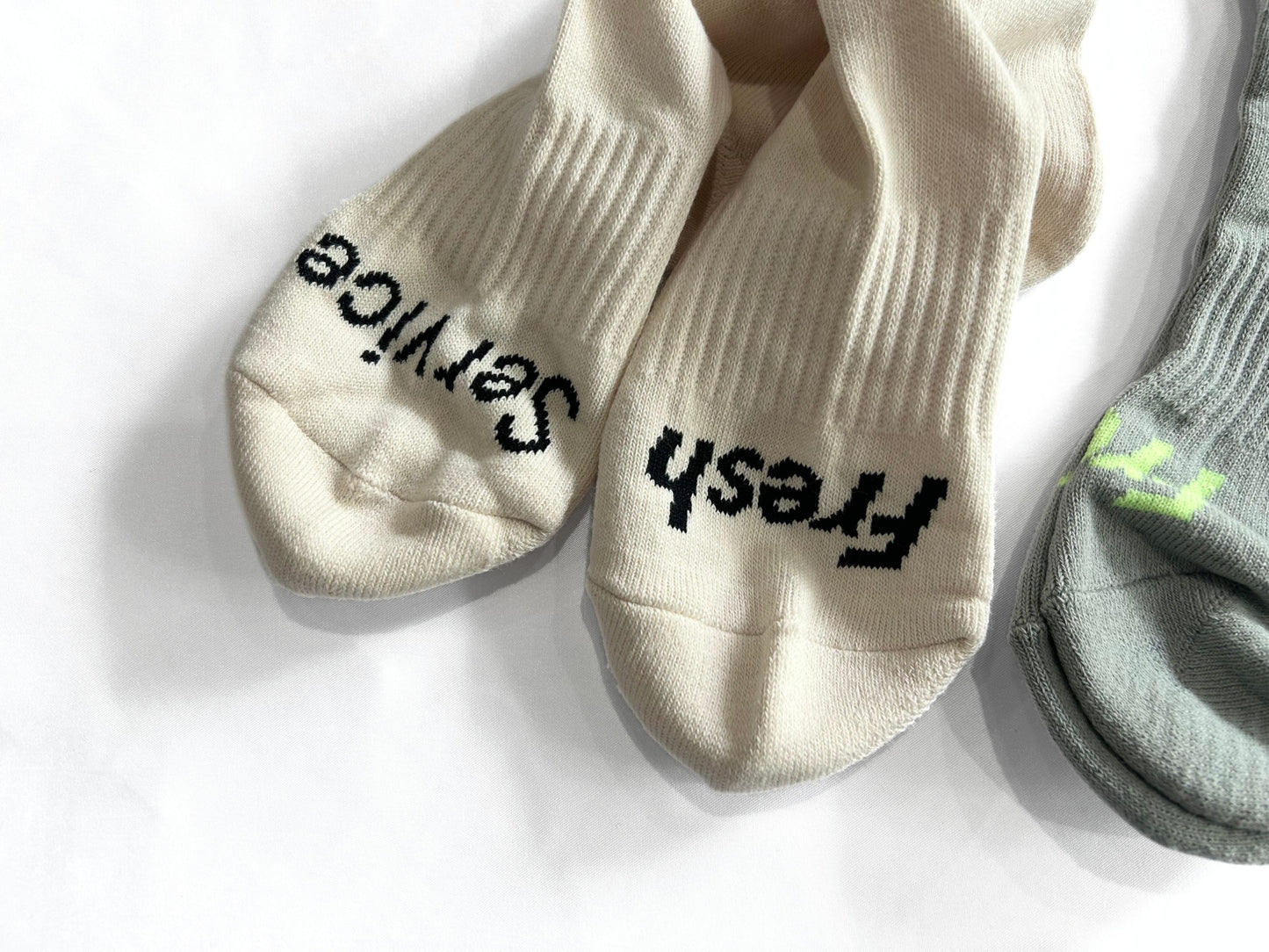 【FreshService】SIGNATURE 3-PACK SOCKS(IV×GRY×BLU)/HK00593